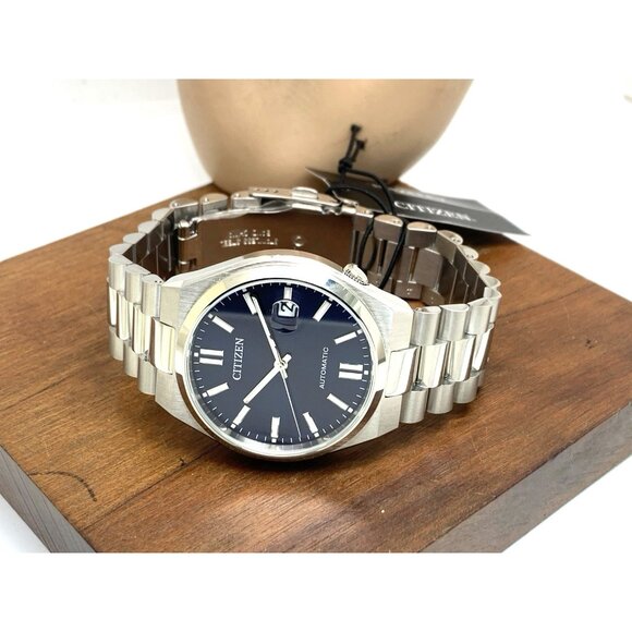 Citizen Men's Watch NJ0150-56L Automatic Blue Dial Silver Stainless Steel 40mm - Picture 8 of 14